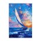 Stupell Industries Abstract Boat at Sunset Wall Plaque Design by LSR Design Studio